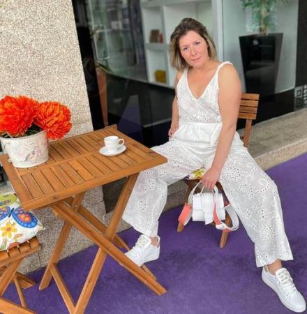 Macacão em Bordado Inglês