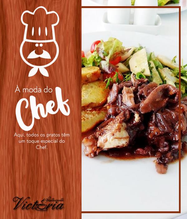 PRATOS COM TOQUE ESPECIAL DO CHEF!